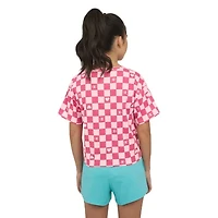 Champion Big Kid Girls Crew Neck Short Sleeve Loose Fit Graphic T-Shirt