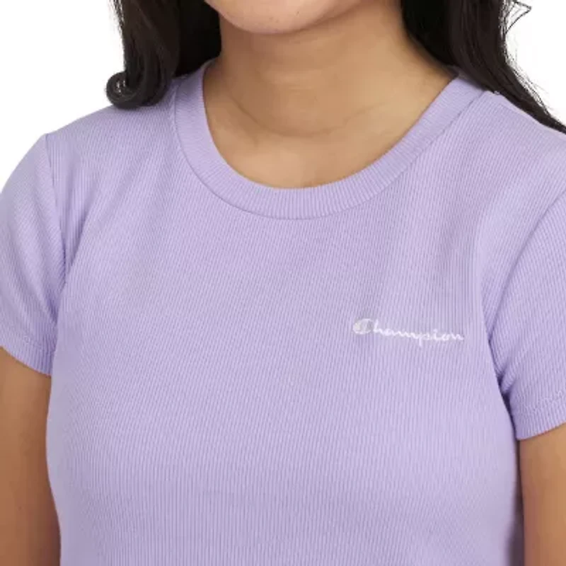Champion Big Kid Girls Crew Neck Short Sleeve Active T-Shirt