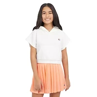 Champion French Terry Big Kid Girls Short Sleeve Active Hoodie