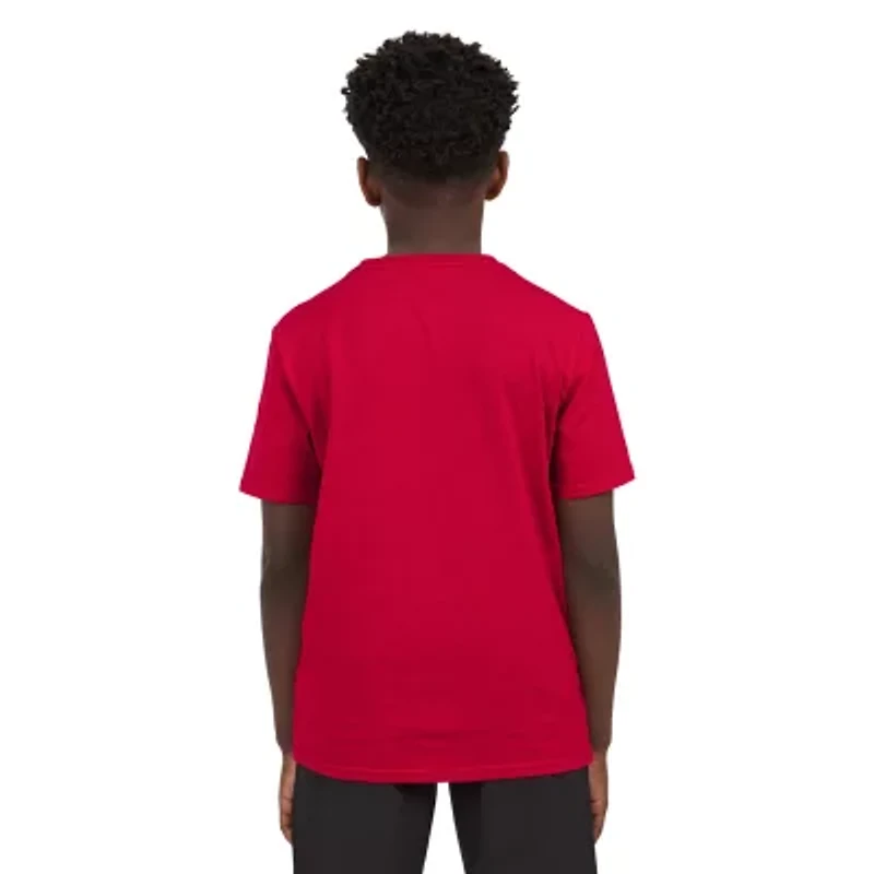 Champion Big Kid Boys Crew Neck Short Sleeve Classic Fit Graphic T-Shirt