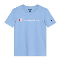 Champion Big Kid Boys Crew Neck Short Sleeve Classic Fit Graphic T-Shirt