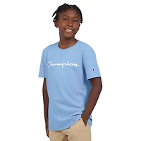 Champion Big Kid Boys Crew Neck Short Sleeve Classic Fit Graphic T-Shirt