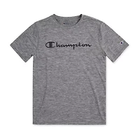 Champion Big Kid Boys Crew Neck Short Sleeve Classic Fit Graphic T-Shirt