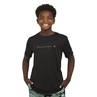 Champion Big Kid Boys Crew Neck Short Sleeve Classic Fit Graphic T-Shirt