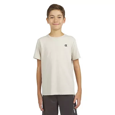 Champion Big Kid Boys Crew Neck Short Sleeve Classic Fit Graphic T-Shirt