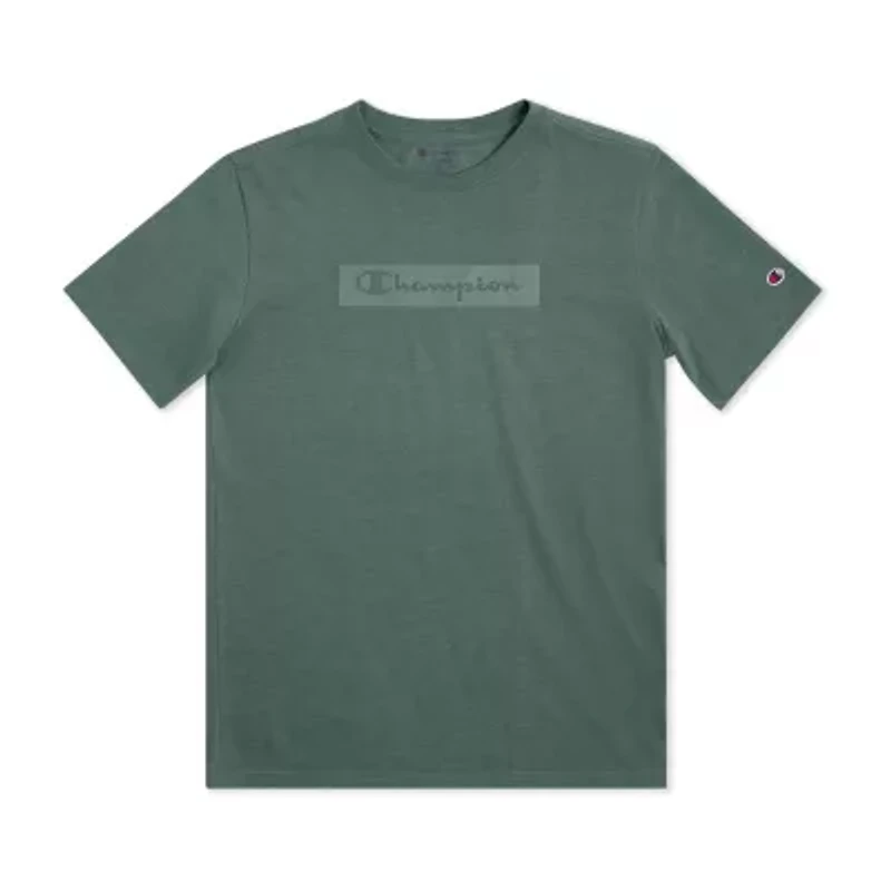 Champion Big Kid Boys Crew Neck Short Sleeve Classic Fit Graphic T-Shirt