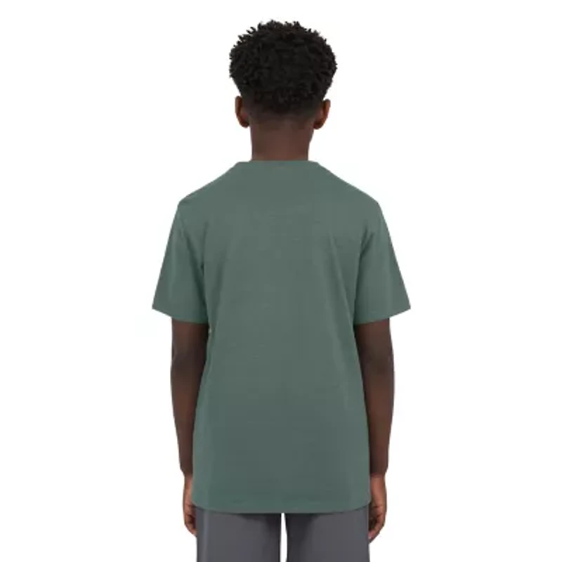 Champion Big Kid Boys Crew Neck Short Sleeve Classic Fit Graphic T-Shirt