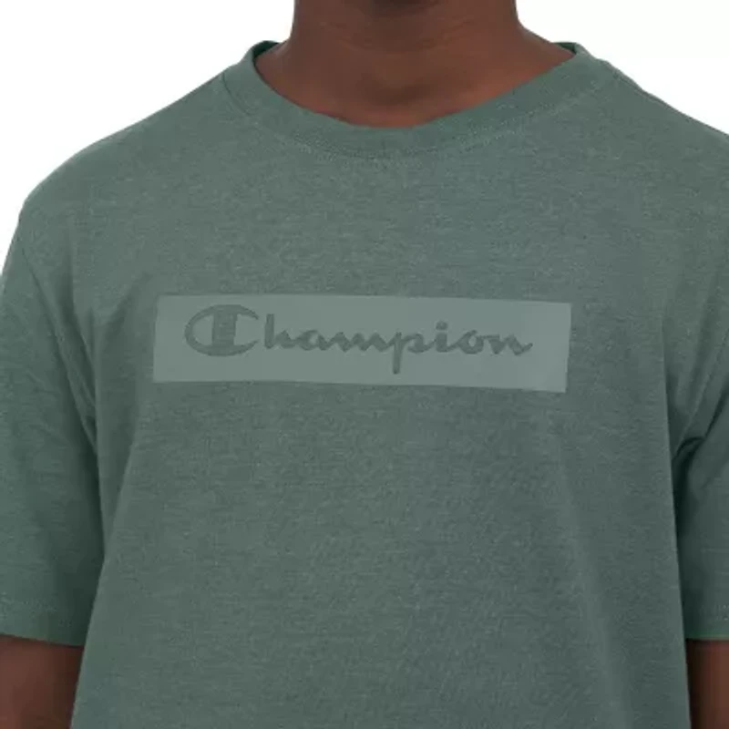 Champion Big Kid Boys Crew Neck Short Sleeve Classic Fit Graphic T-Shirt