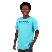 Champion Big Kid Boys Crew Neck Short Sleeve Classic Fit Graphic T-Shirt