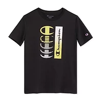 Champion Big Kid Boys Crew Neck Short Sleeve Classic Fit Graphic T-Shirt