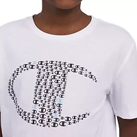 Champion Big Kid Boys Crew Neck Short Sleeve Classic Fit Graphic T-Shirt