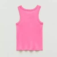 Okie Dokie Toddler & Little Girls Round Neck Sleeveless Tank Top