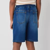 Thereabouts Pull-On Little & Big Kid Boys Stretch Fabric Adjustable Waist Denim Short