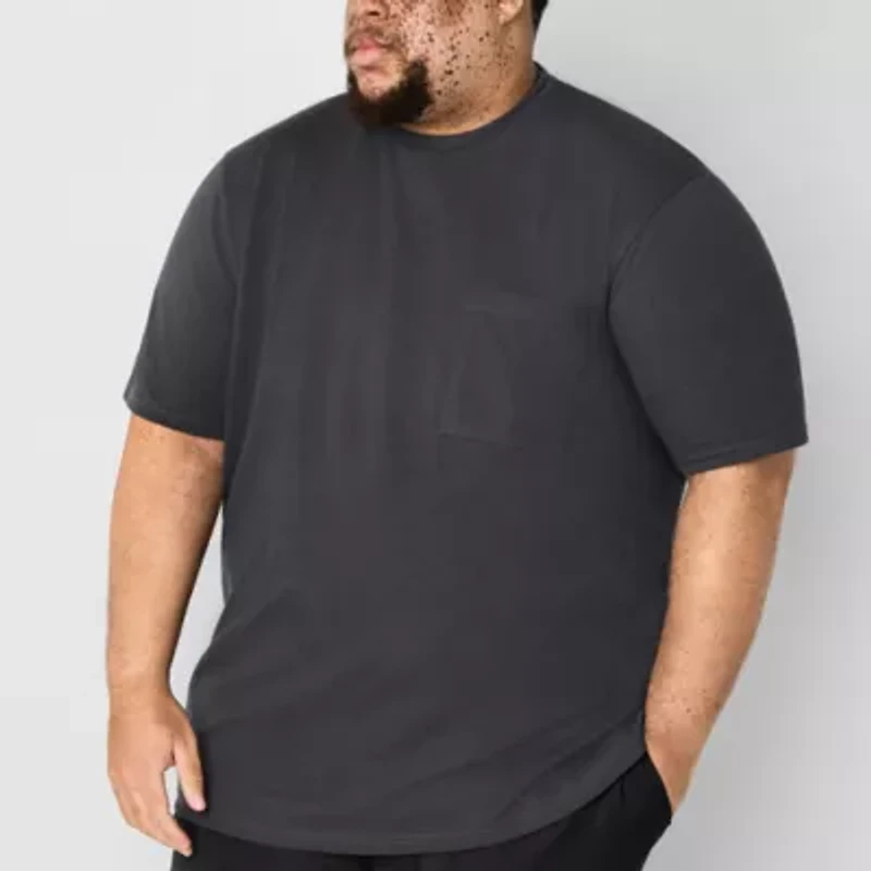 Stylus Mens Crew Neck Short Sleeve Big and Tall T-Shirt