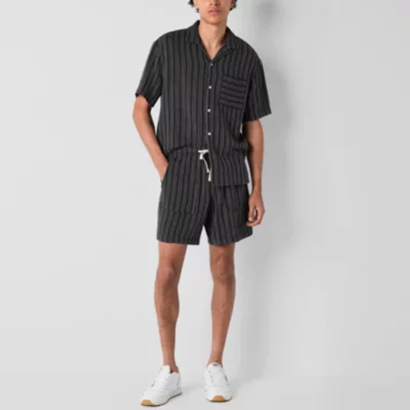 Arizona 6" Mens Textured Pull-On Short