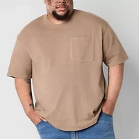 Arizona Mens Crew Neck Short Sleeve Big and Tall T-Shirt