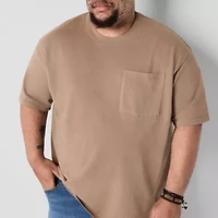 Arizona Mens Crew Neck Short Sleeve Big and Tall T-Shirt
