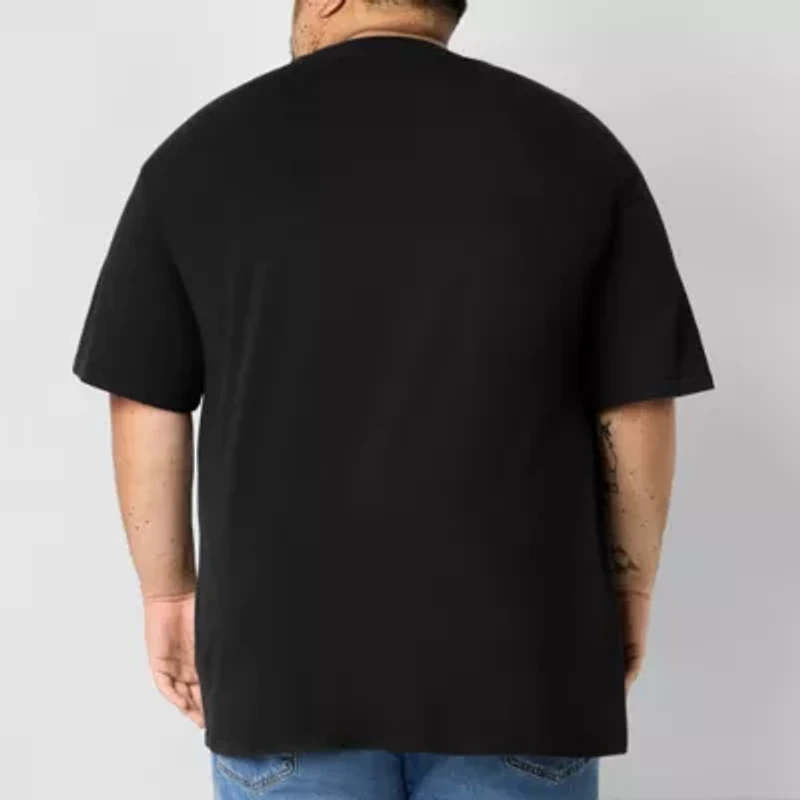 Arizona Mens Crew Neck Short Sleeve Big and Tall T-Shirt
