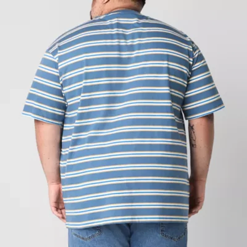 Arizona Mens Crew Neck Short Sleeve Big and Tall T-Shirt
