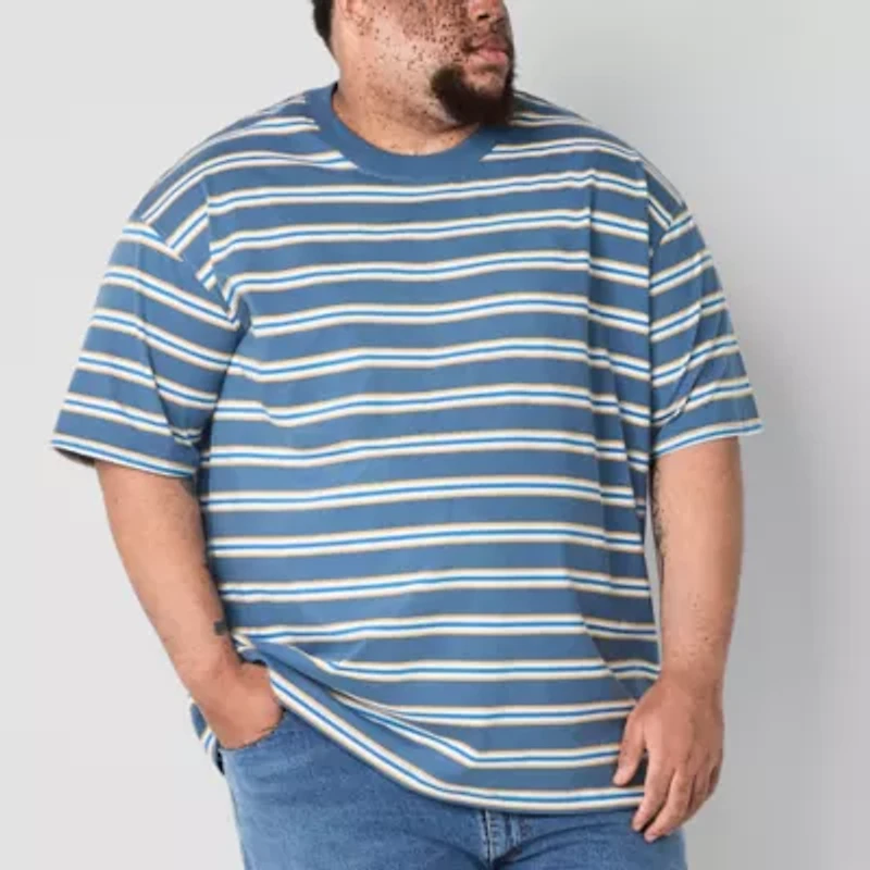 Arizona Mens Crew Neck Short Sleeve Big and Tall T-Shirt