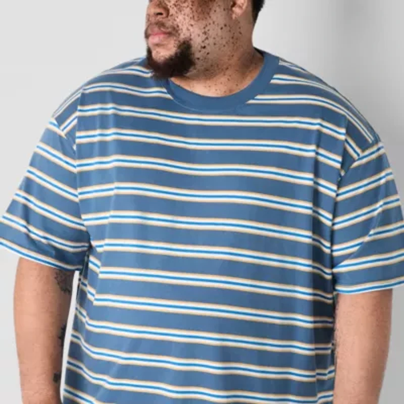 Arizona Mens Crew Neck Short Sleeve Big and Tall T-Shirt