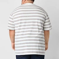 Arizona Mens Crew Neck Short Sleeve Big and Tall T-Shirt