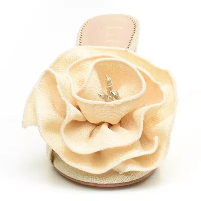 Nicole Miller Womens Poofy Heeled Sandals