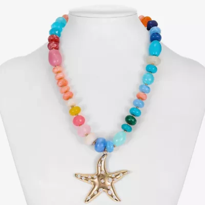 Bijoux Bar Womens 17 Inch Pendant Necklace