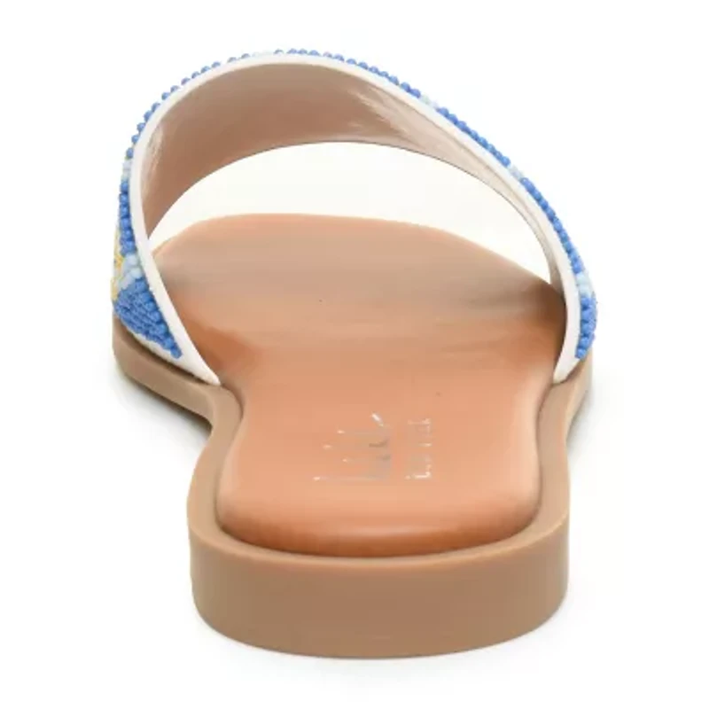 Nicole Miller Womens Destin Flat Sandals