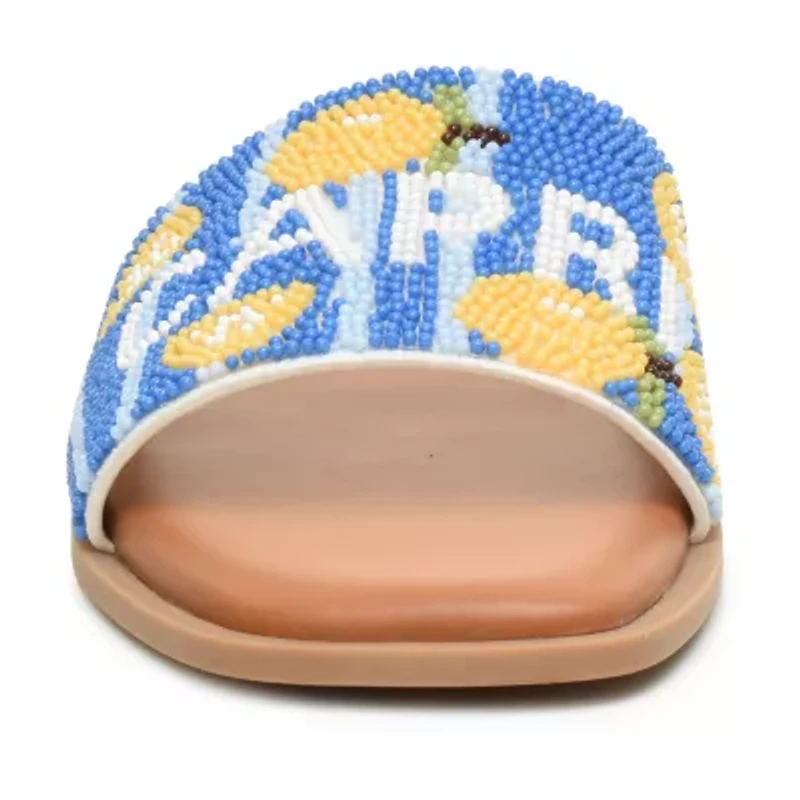 Nicole Miller Womens Destin Flat Sandals