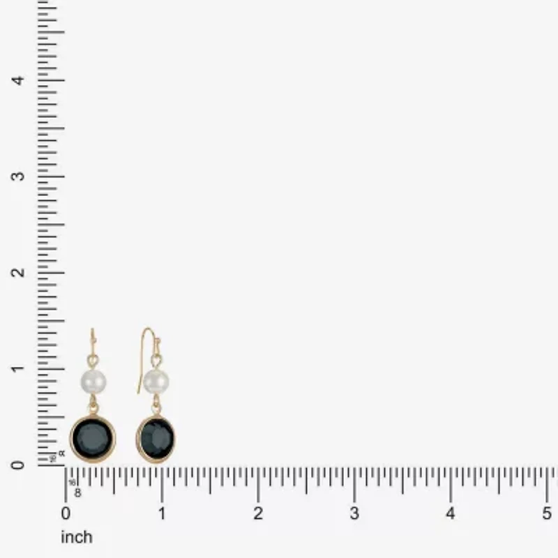 Liz Claiborne Womens Round Drop Earrings