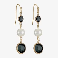 Liz Claiborne Womens Round Drop Earrings