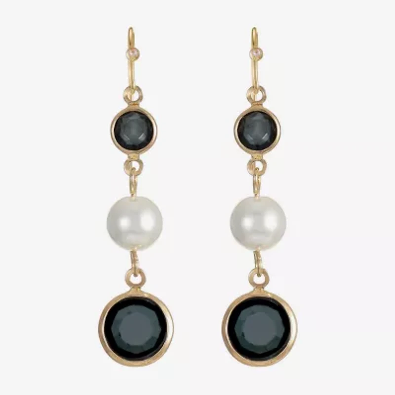 Liz Claiborne Womens Round Drop Earrings