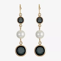 Liz Claiborne Womens Round Drop Earrings