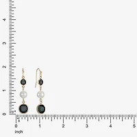 Liz Claiborne Womens Round Drop Earrings