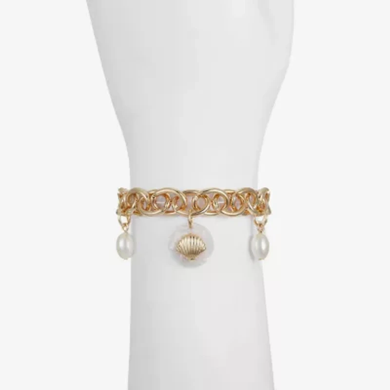 Liz Claiborne Starfish Shell Womens Charm Bracelet