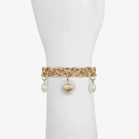 Liz Claiborne Starfish Shell Womens Charm Bracelet