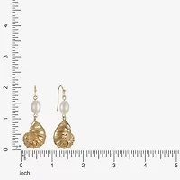 Liz Claiborne Shell Womens Drop Earrings