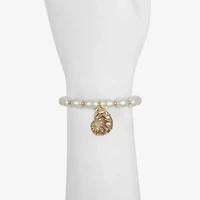 Liz Claiborne Shell Womens Stretch Bracelet