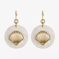 Liz Claiborne Shell Womens Drop Earrings