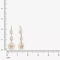 Liz Claiborne Starfish Womens Drop Earrings