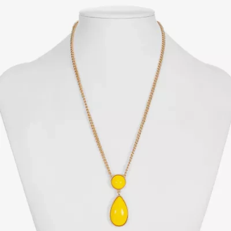 Liz Claiborne Womens 17 Inch Pendant Necklace