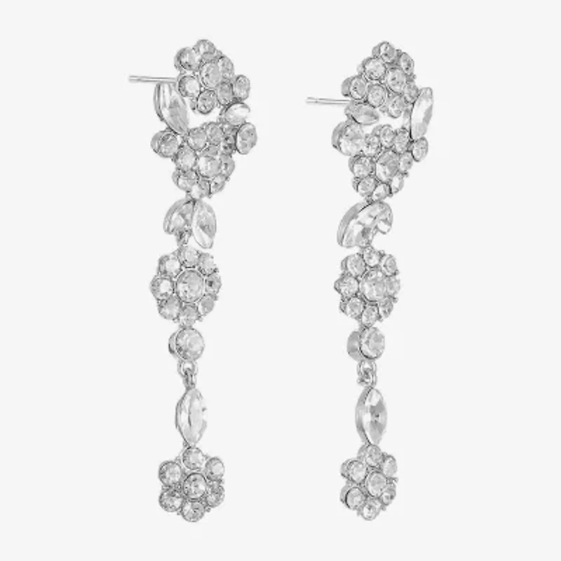 Monet Jewelry Womens Glass Round Hypoallergenic Drop Earrings