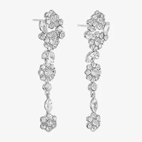 Monet Jewelry Womens Glass Round Hypoallergenic Drop Earrings