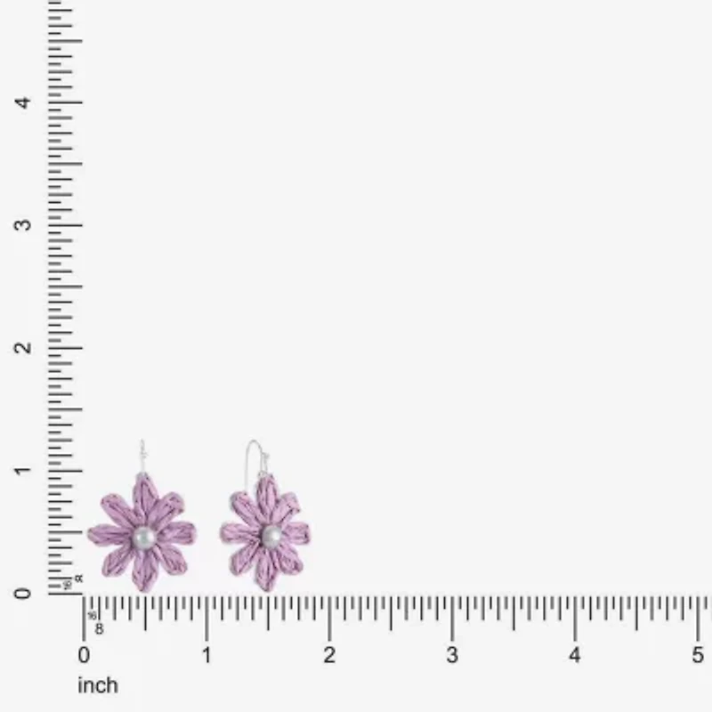 Liz Claiborne 20mm Flower Stud Earrings