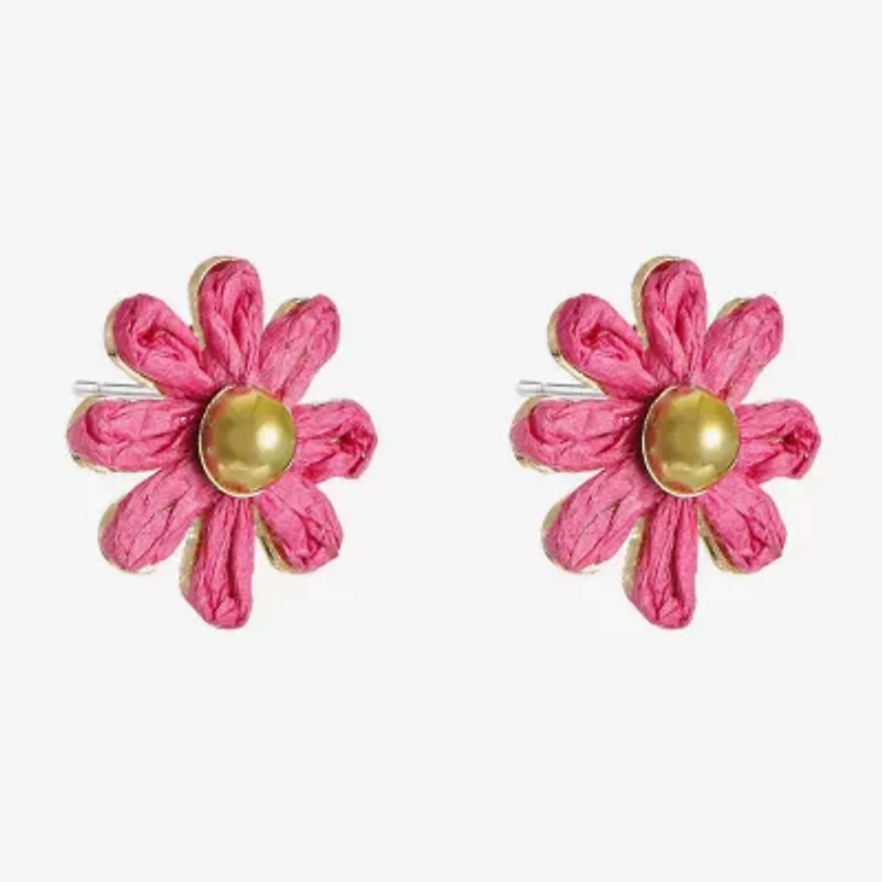 Liz Claiborne 20mm Flower Stud Earrings