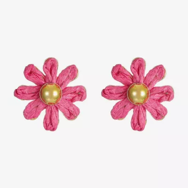 Liz Claiborne 20mm Flower Stud Earrings