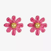 Liz Claiborne 20mm Flower Stud Earrings
