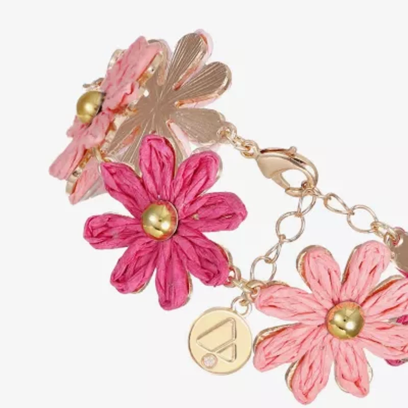 Liz Claiborne Womens Flower Strand Bracelet