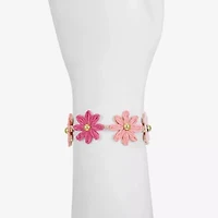 Liz Claiborne Womens Flower Strand Bracelet